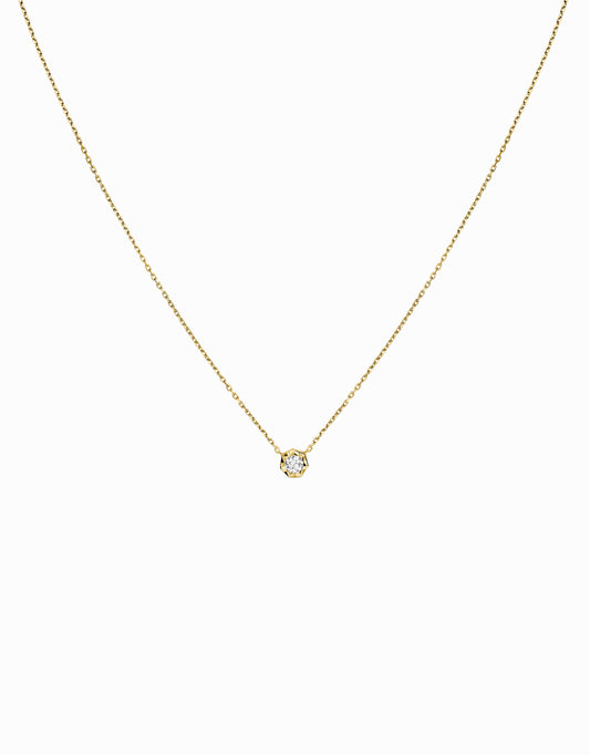 Penjoll Diamond 0,10ct · Or Groc