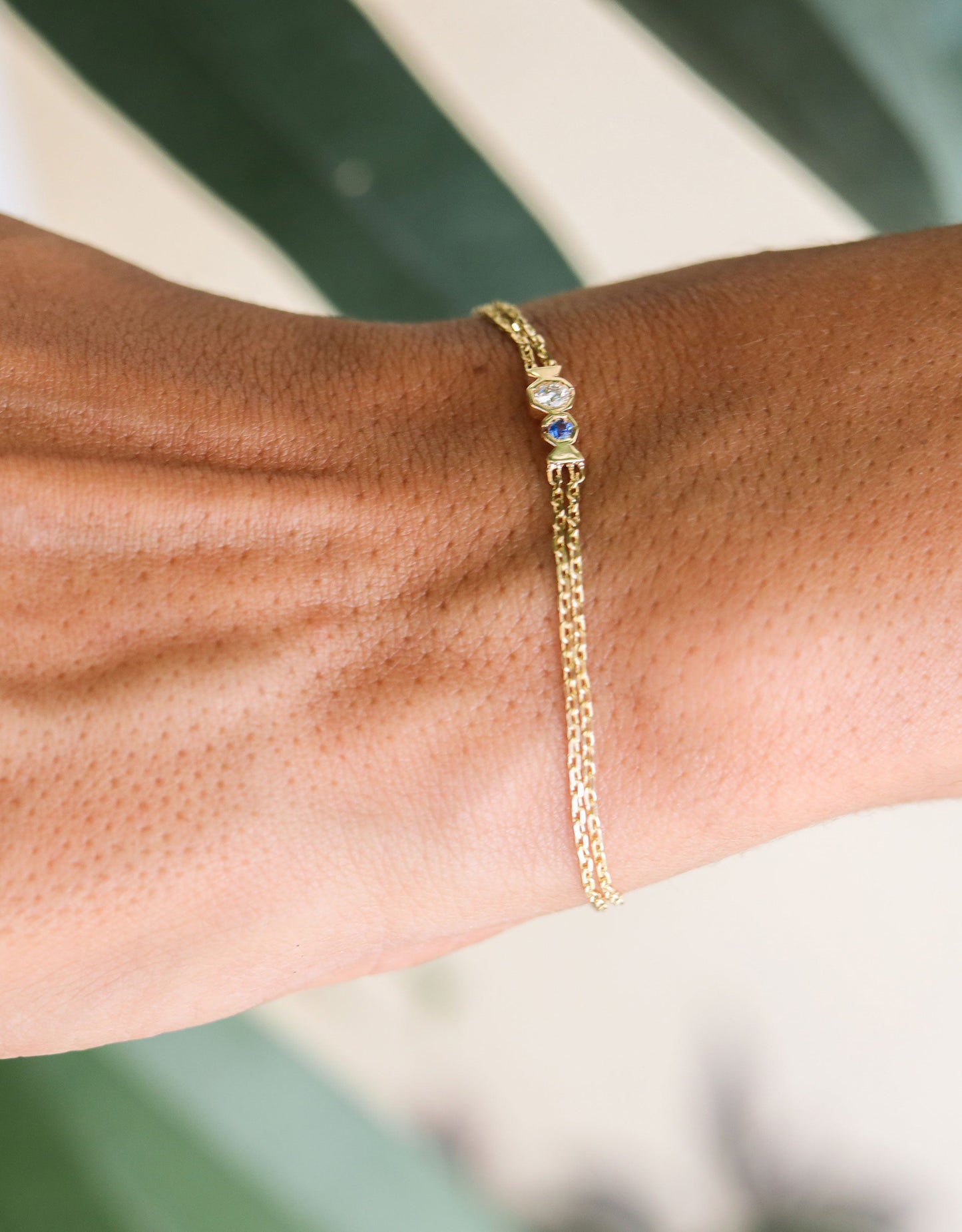 Polsera Solidària Fundació Astrid-21 · Safir Blau